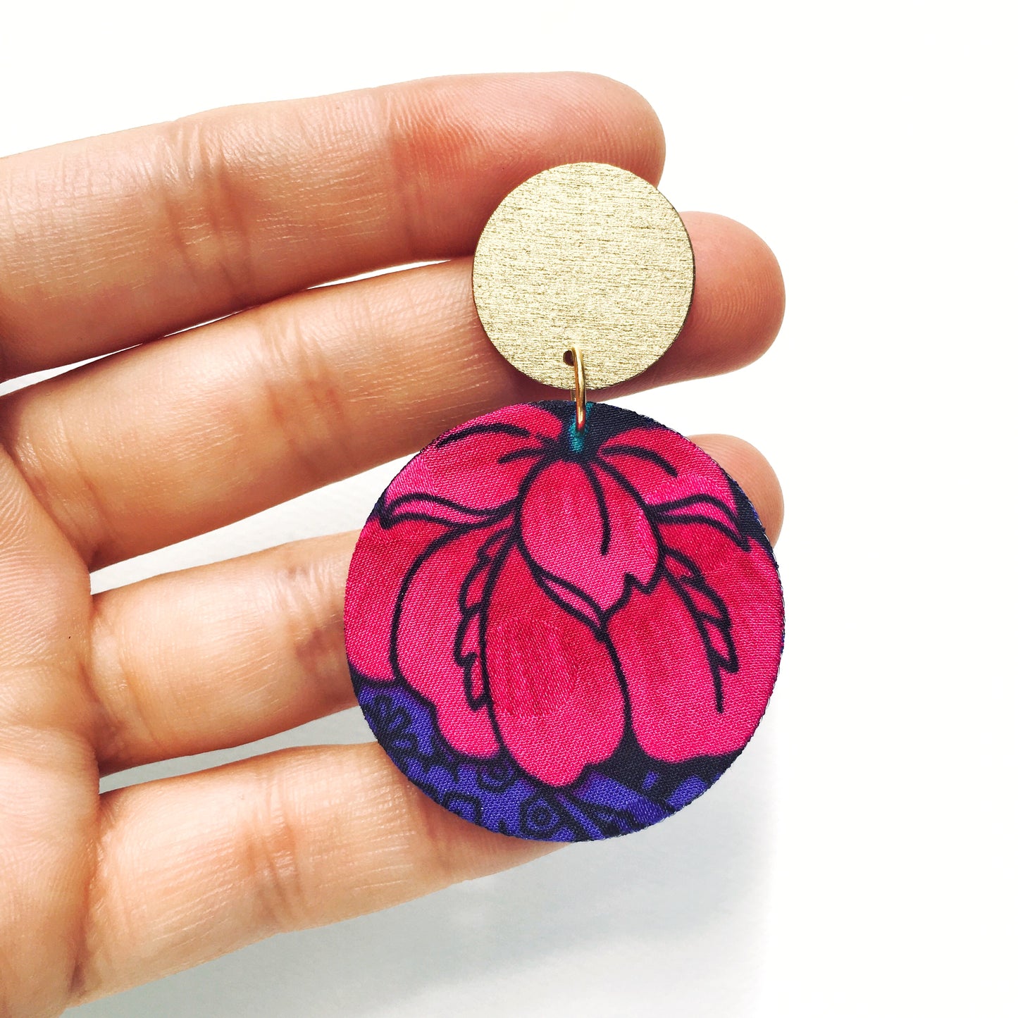 Supermoon Dangle Small Stud Earrings