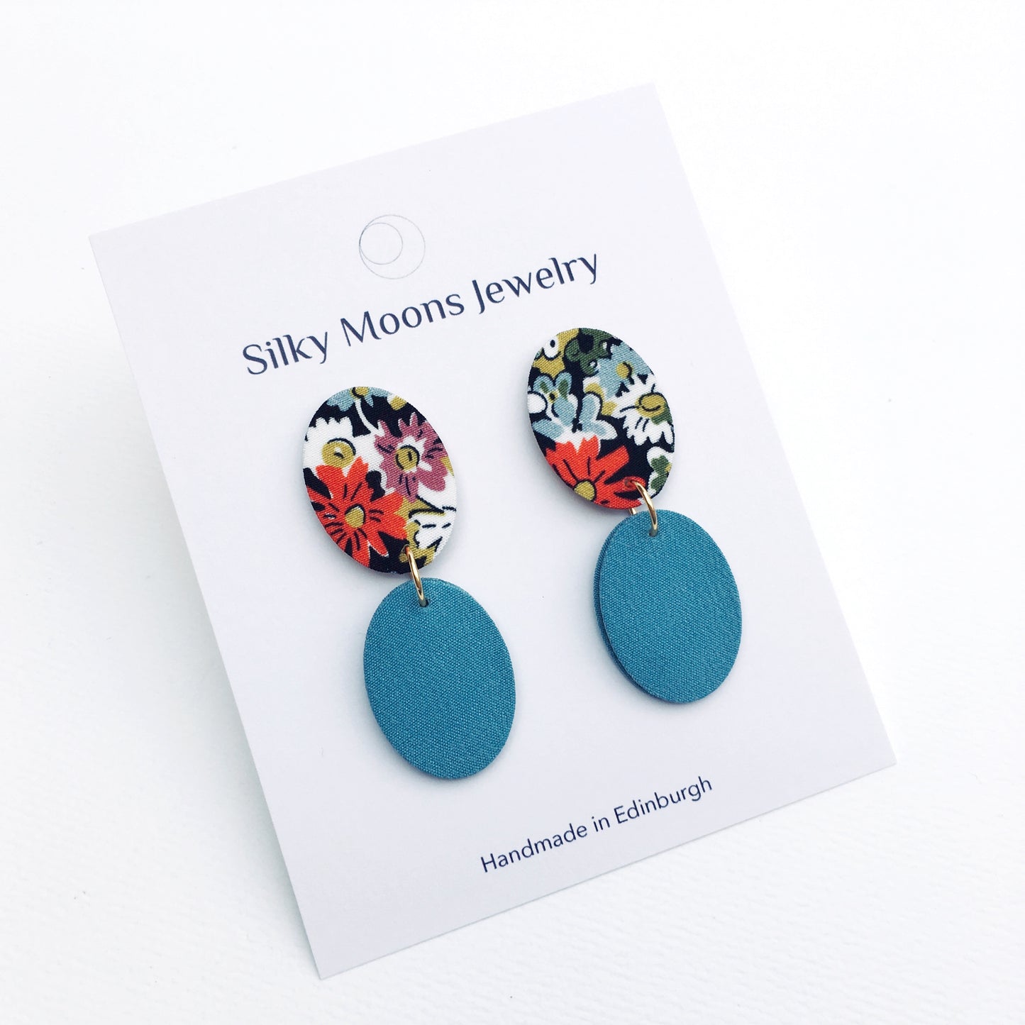 Ellipse Drops Stud Earrings