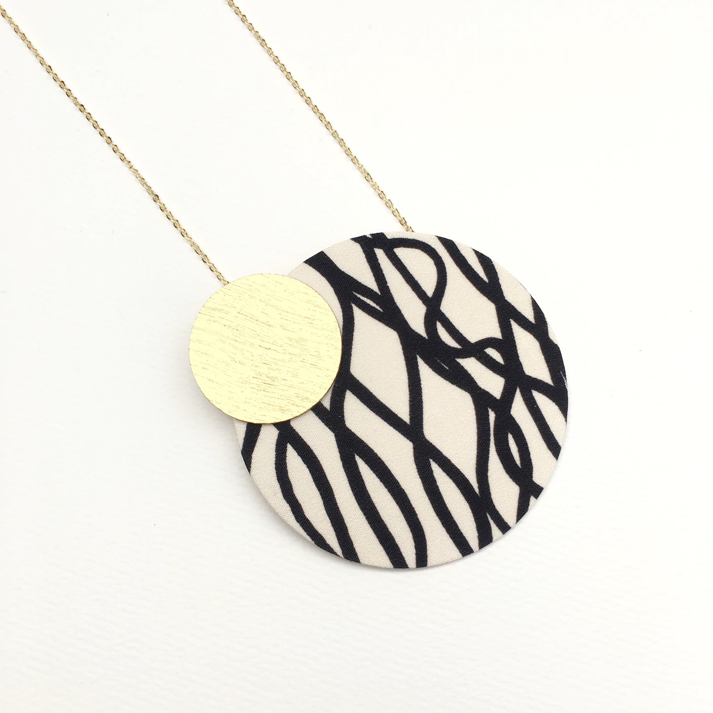 Two Moons Pendant Necklace