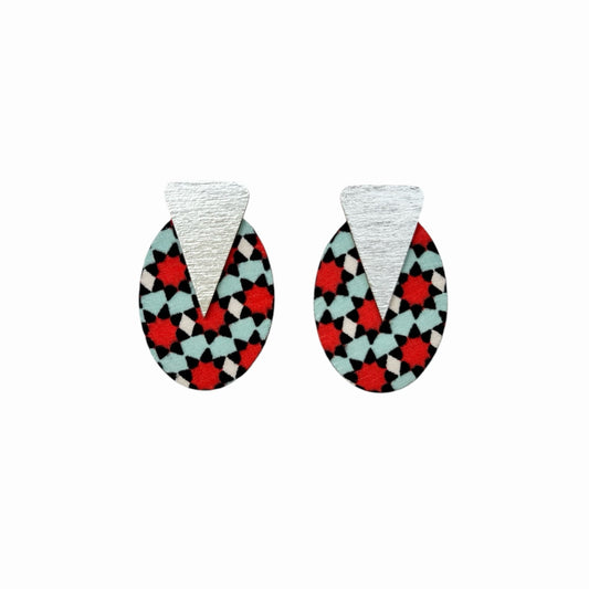 Ellipse Stud Earrings