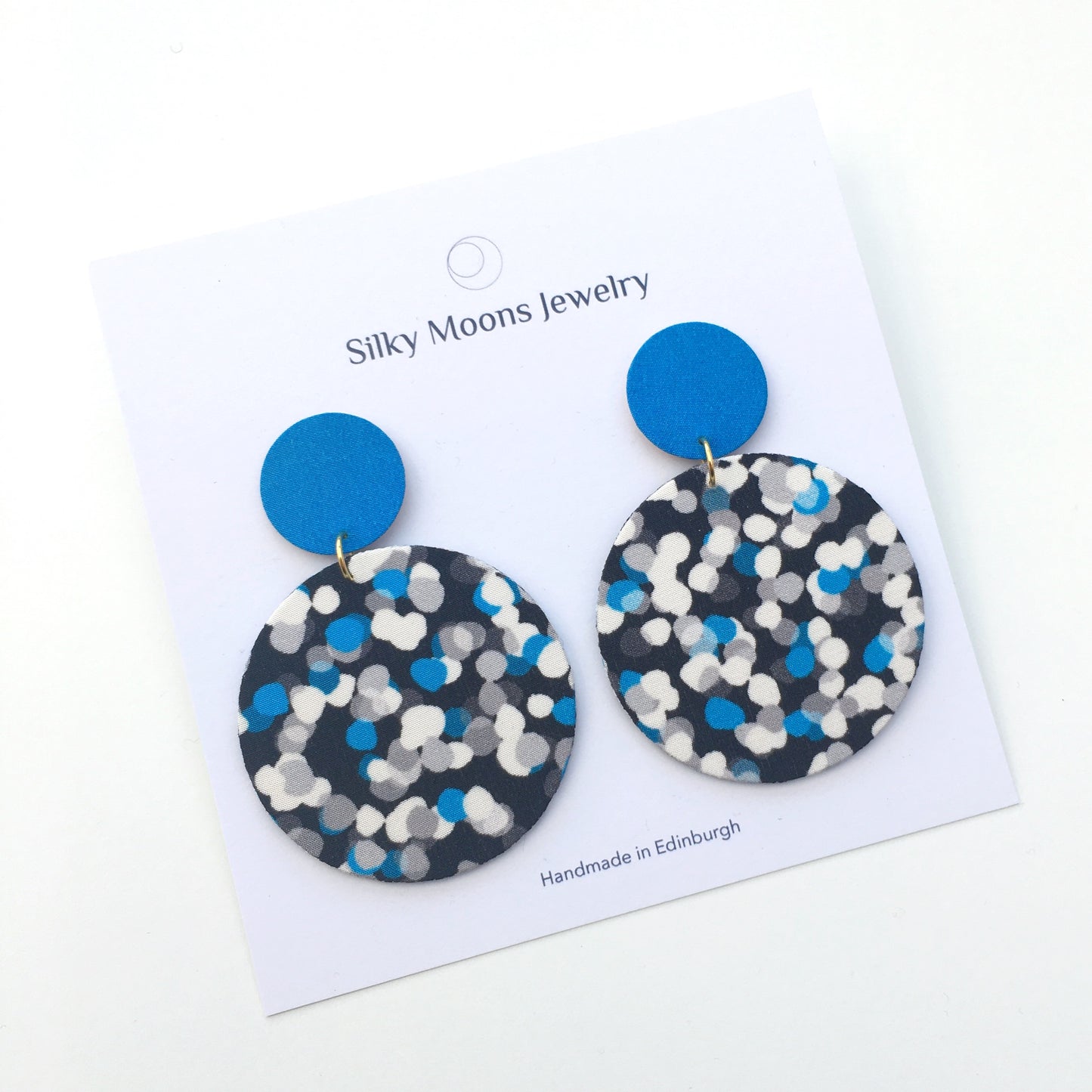 Supermoon Dangle Large Stud Earrings