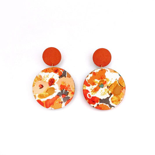 Supermoon Dangle Large Stud Earrings