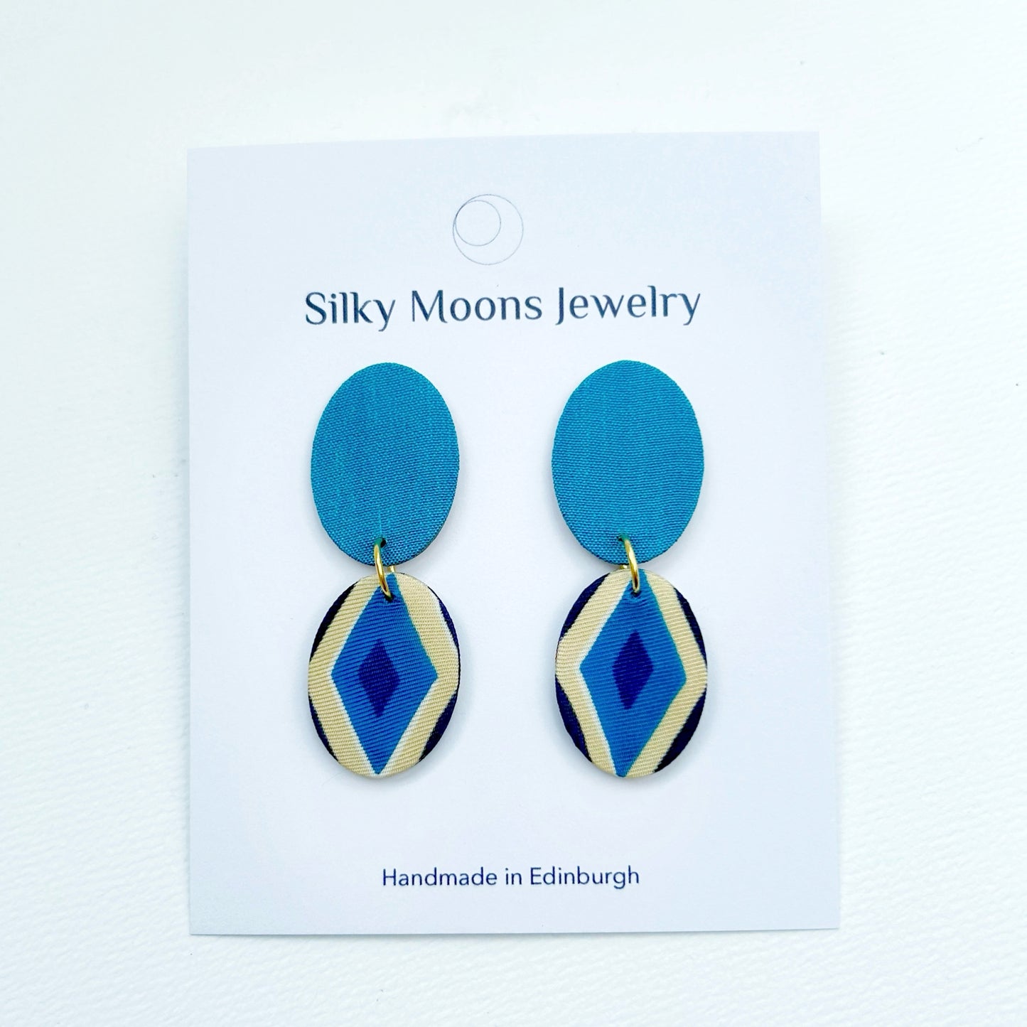 Ellipse Drops Stud Earrings