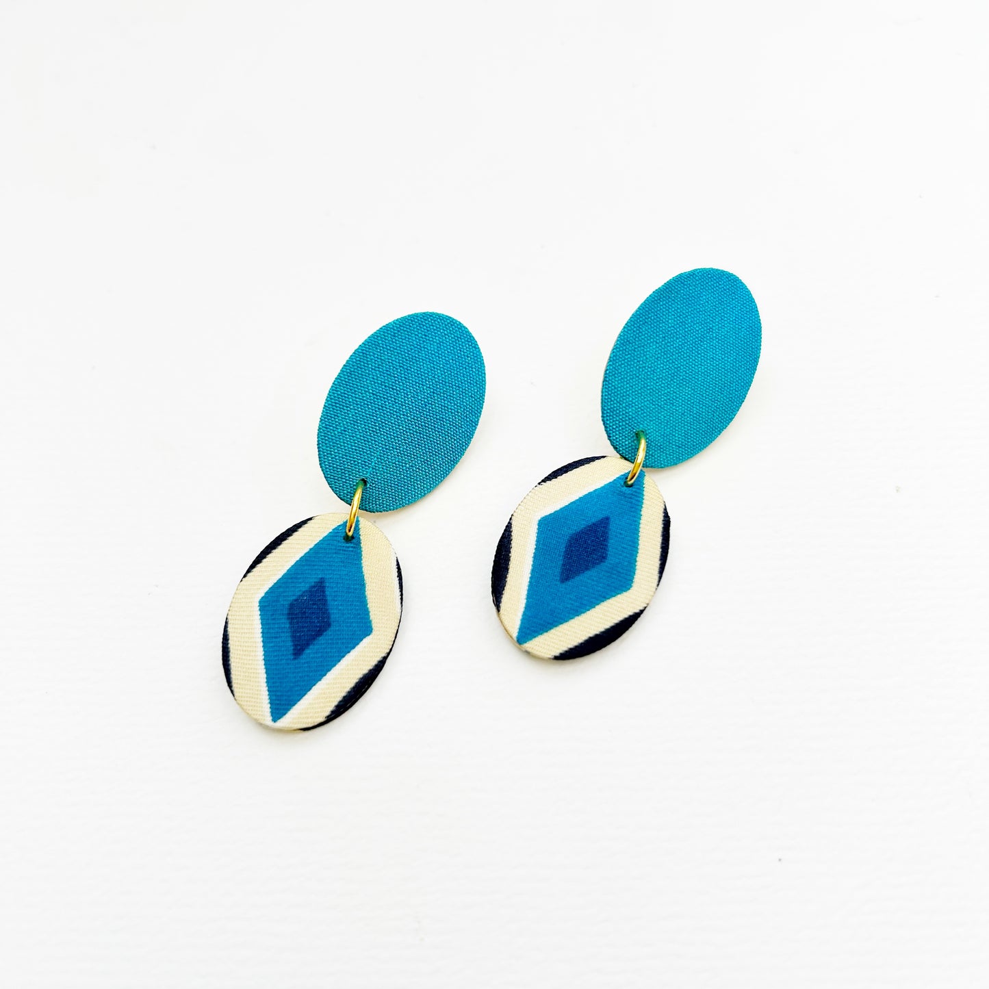 Ellipse Drops Stud Earrings