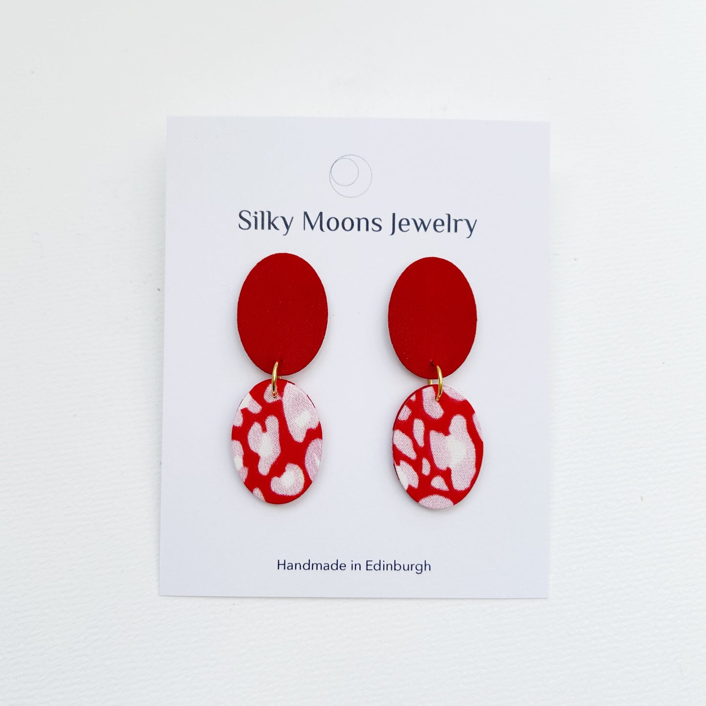 Ellipse Drops Stud Earrings