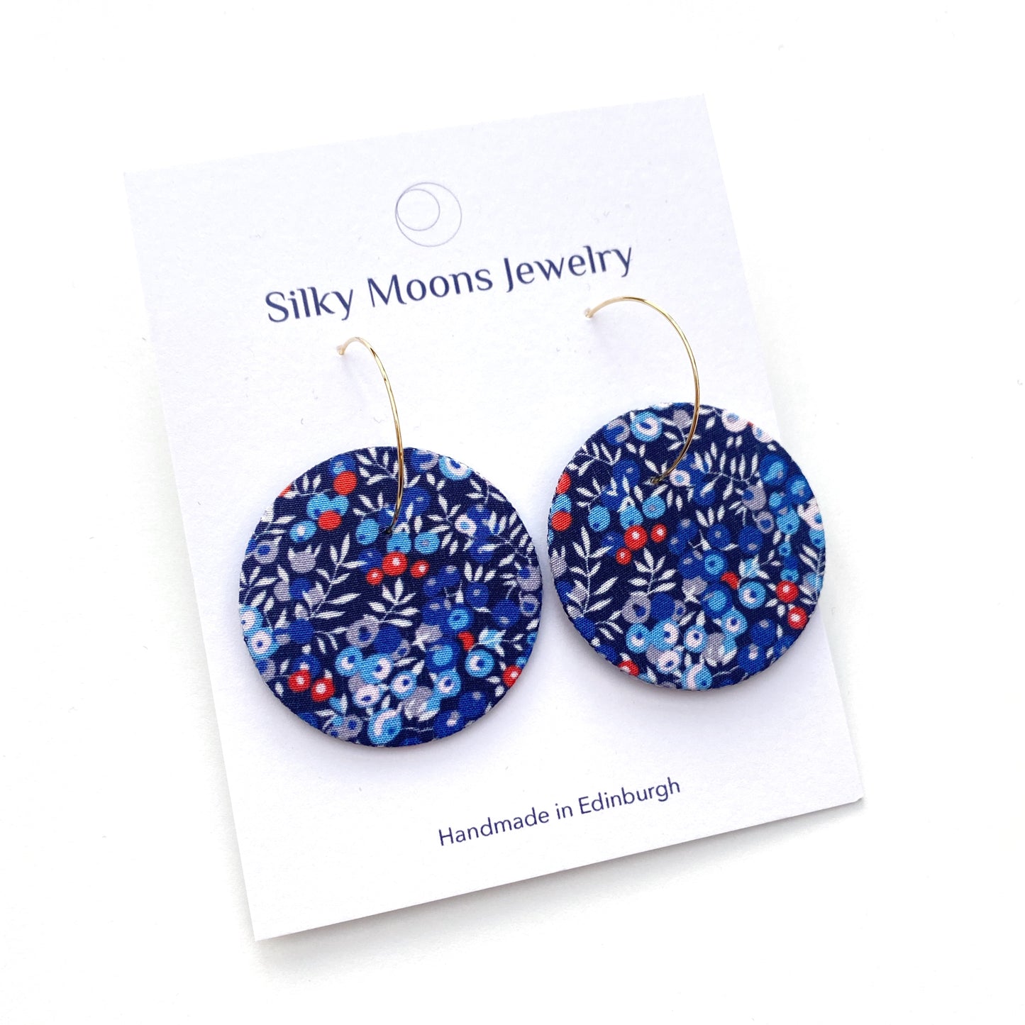 Hoop & Moon Dangle Earrings