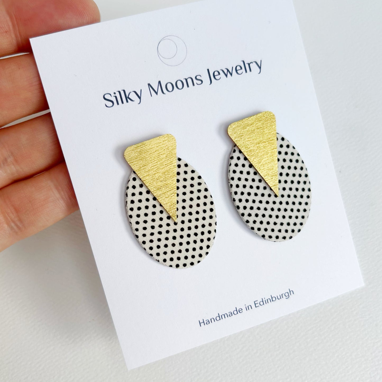 Ellipse Stud Earrings