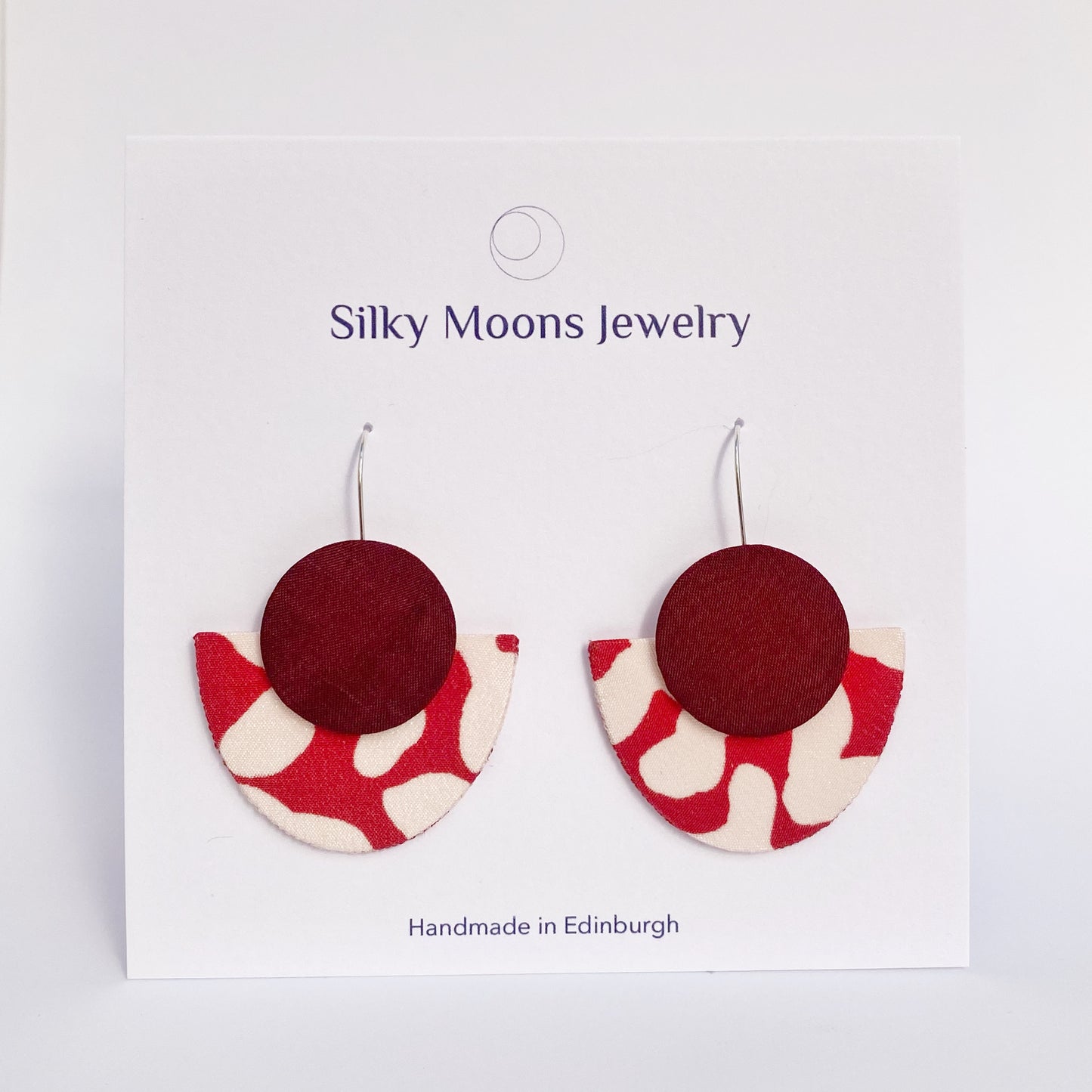 Silky Luna Dangle Hook Earrings