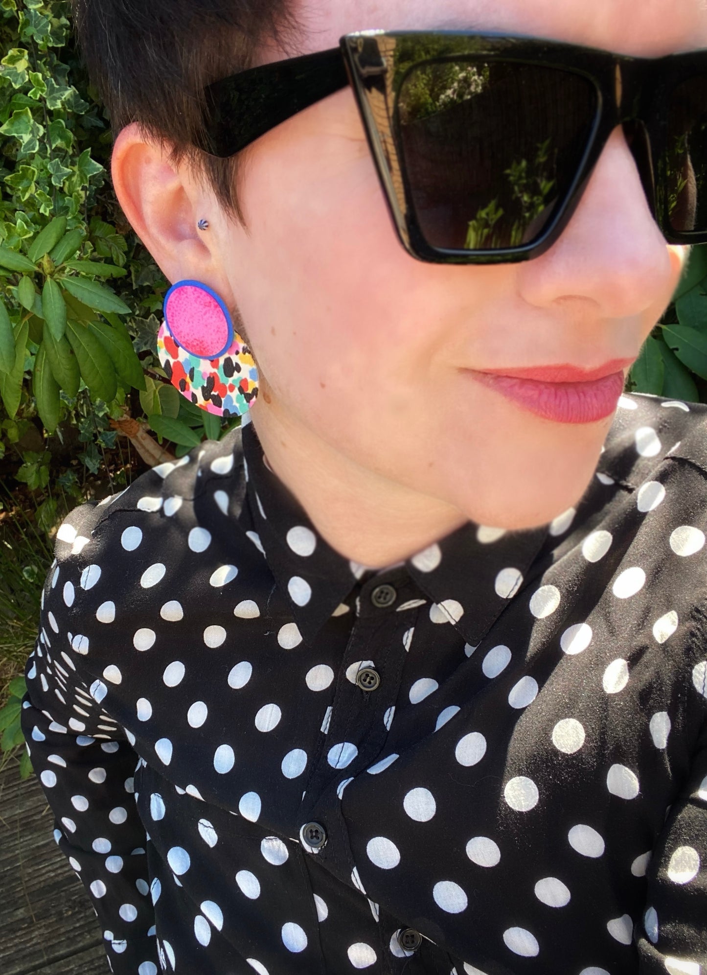 Moon Mirage Stud Earrings