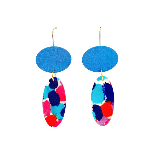 Daisy Petal Drop Dangle Hook Earrings