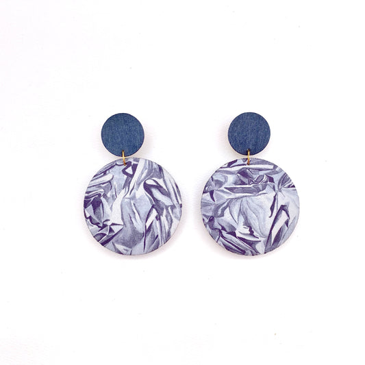 Supermoon Dangle Large Stud Earrings