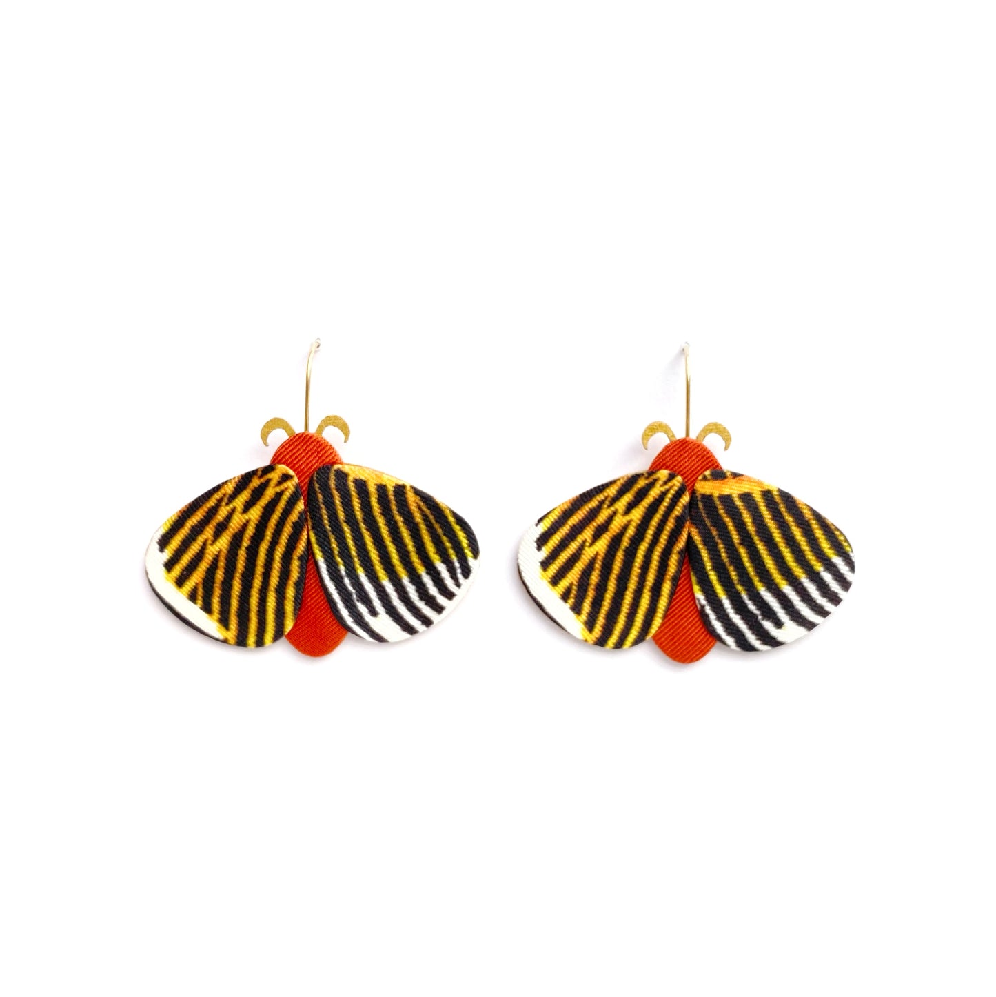 Moth Dangle Hook Earrings