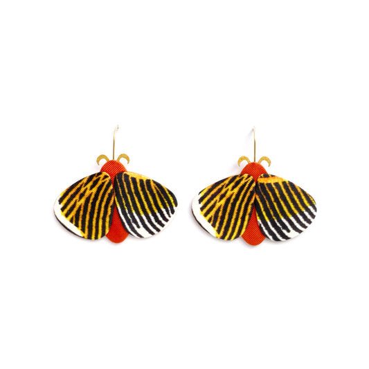 Moth Dangle Hook Earrings