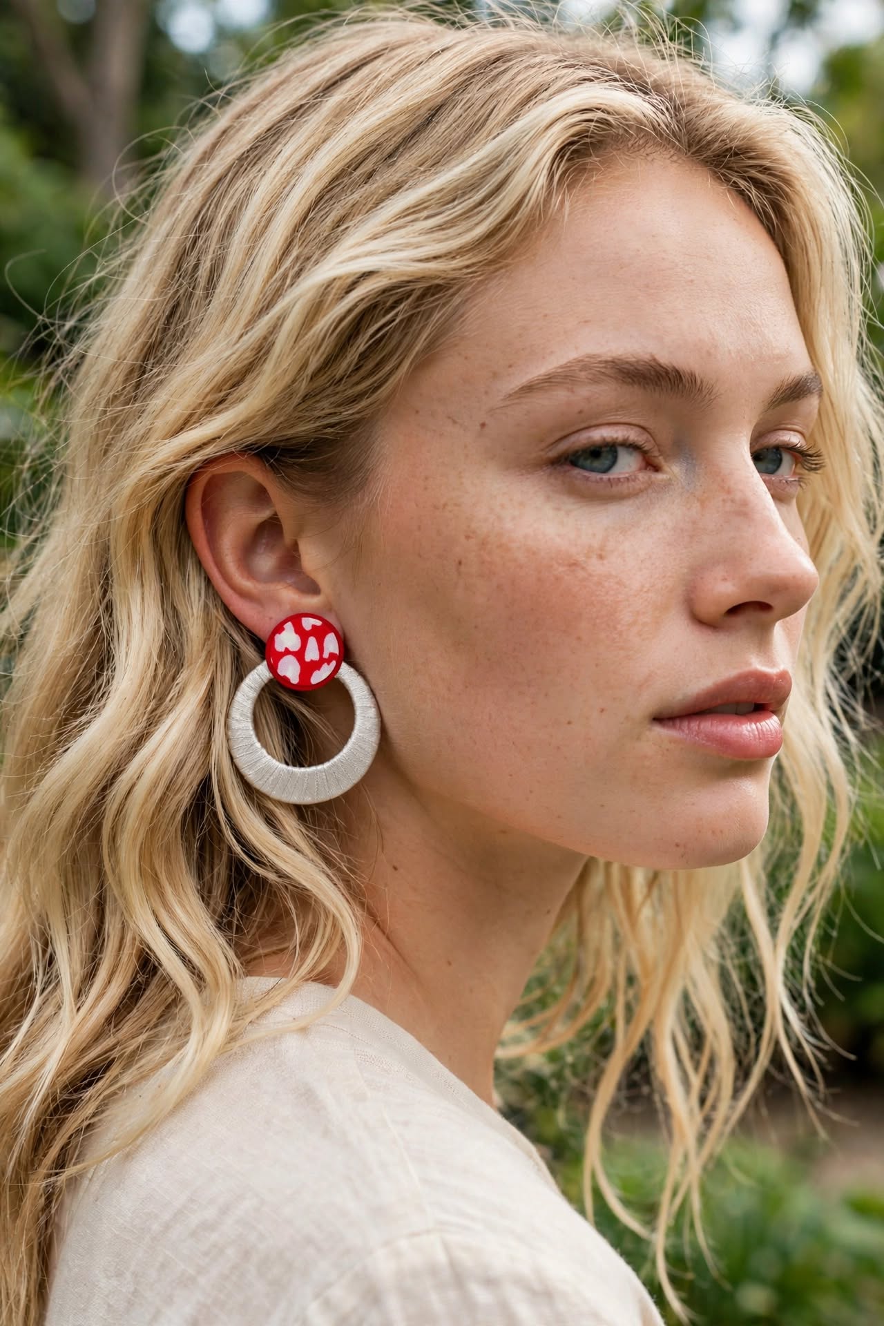 New Moon Stud Earrings