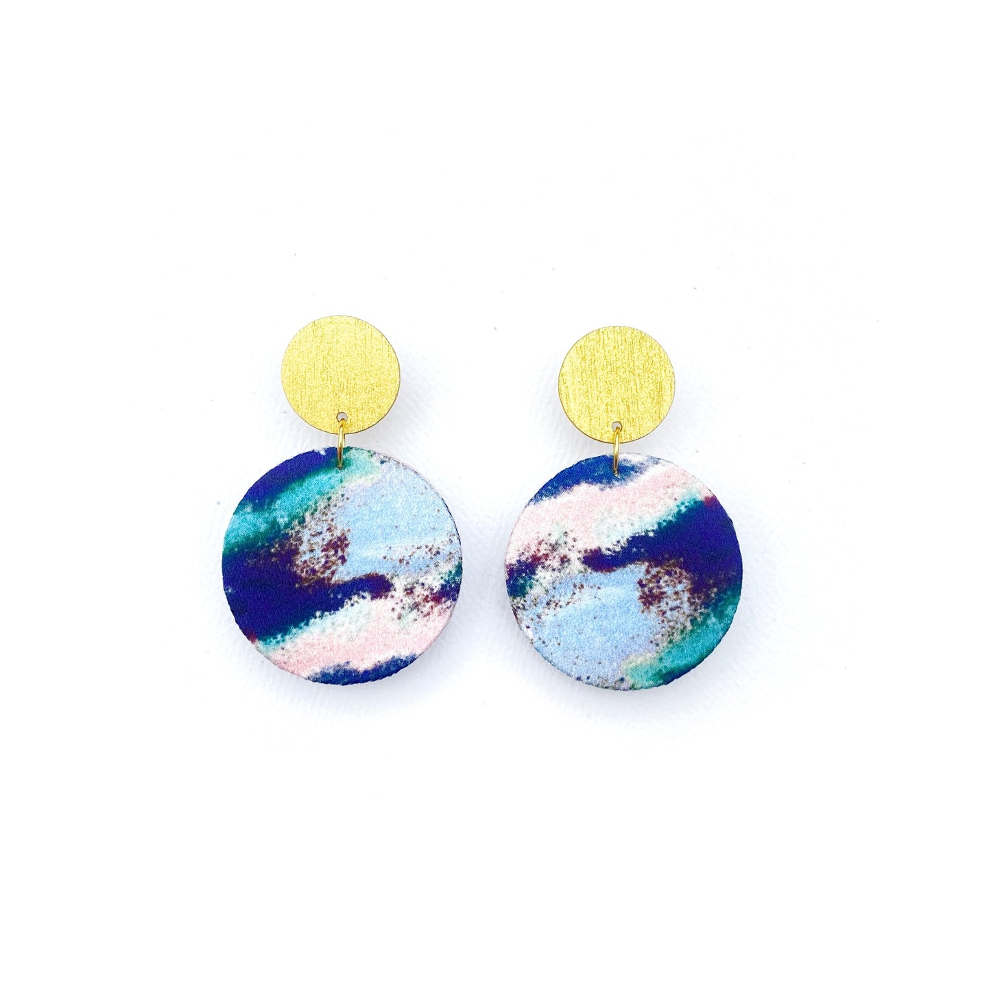Supermoon Dangle Small Stud Earrings