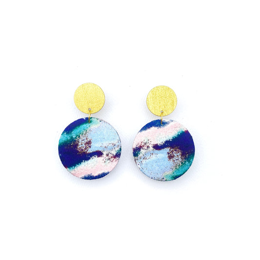 Supermoon Dangle Small Stud Earrings