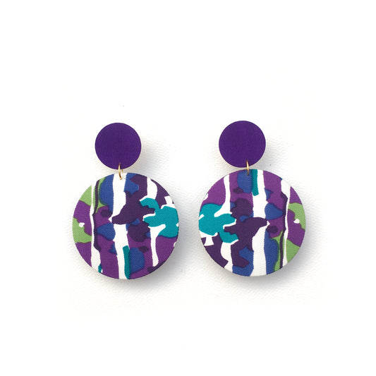 Supermoon Dangle Large Stud Earrings