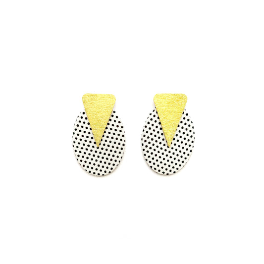 Ellipse Stud Earrings