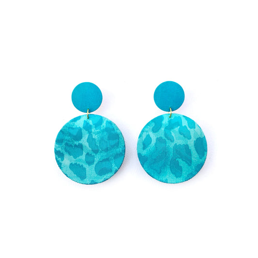 Supermoon Dangle Large Stud Earrings