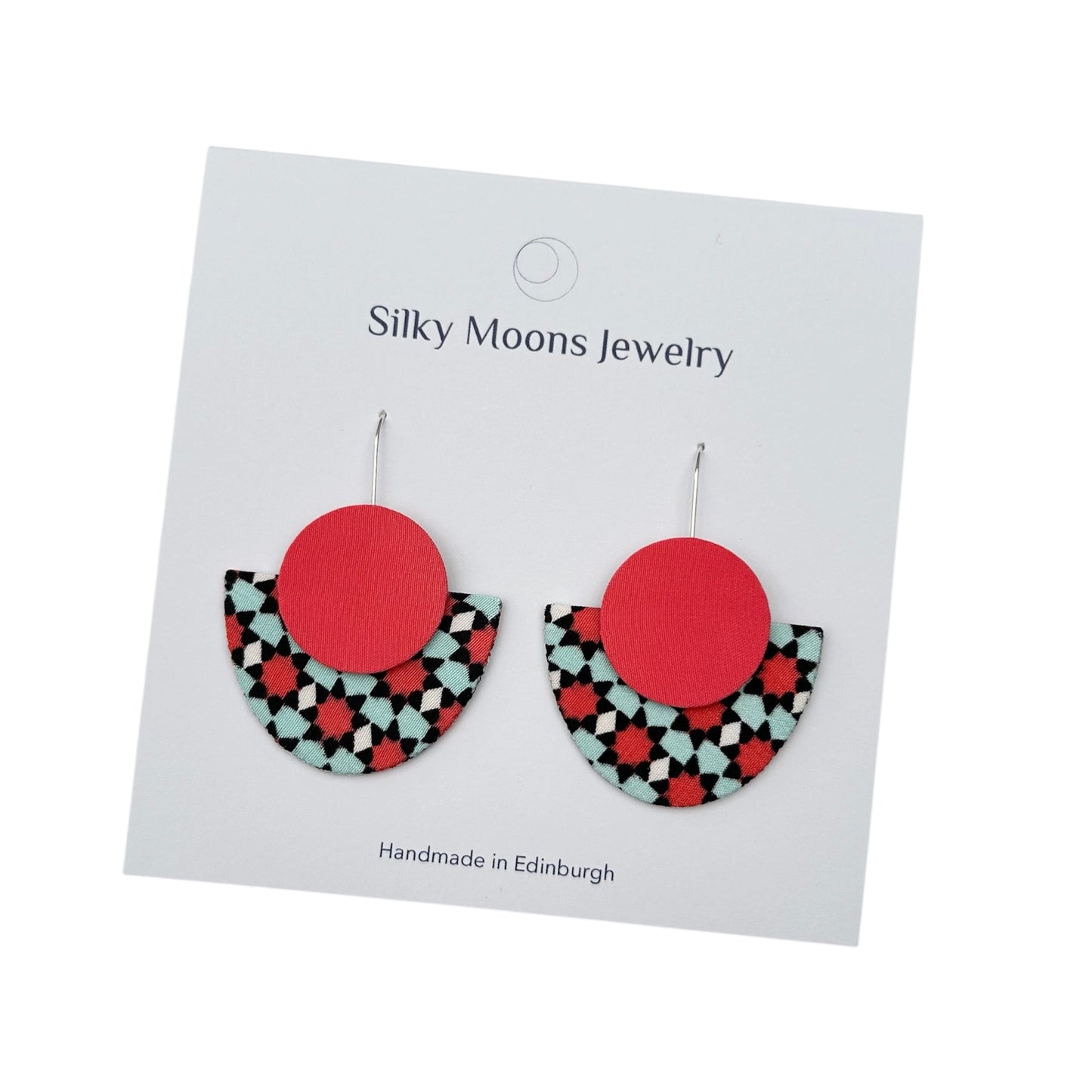 Silky Luna Dangle Hook Earrings