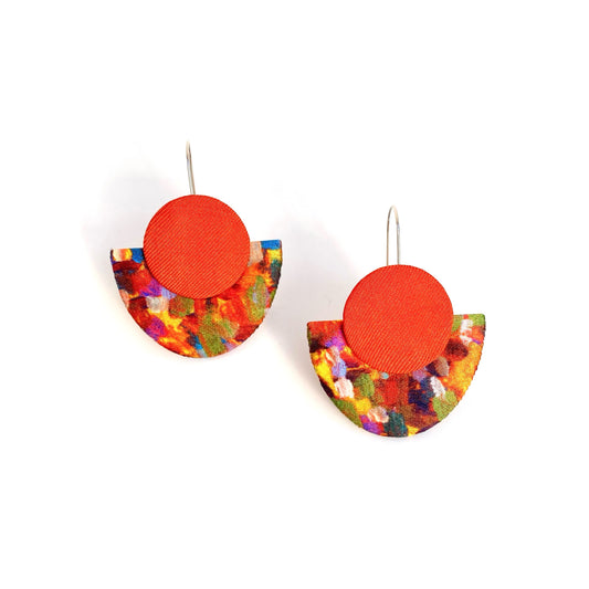 Silky Luna Dangle Hook Earrings