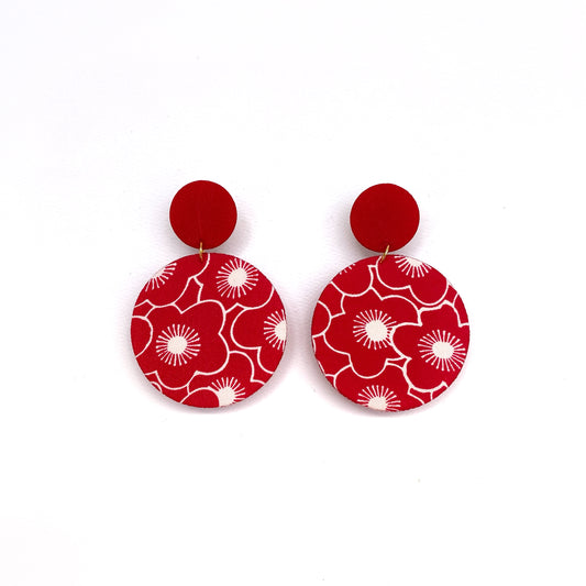 Supermoon Dangle Large Stud Earrings