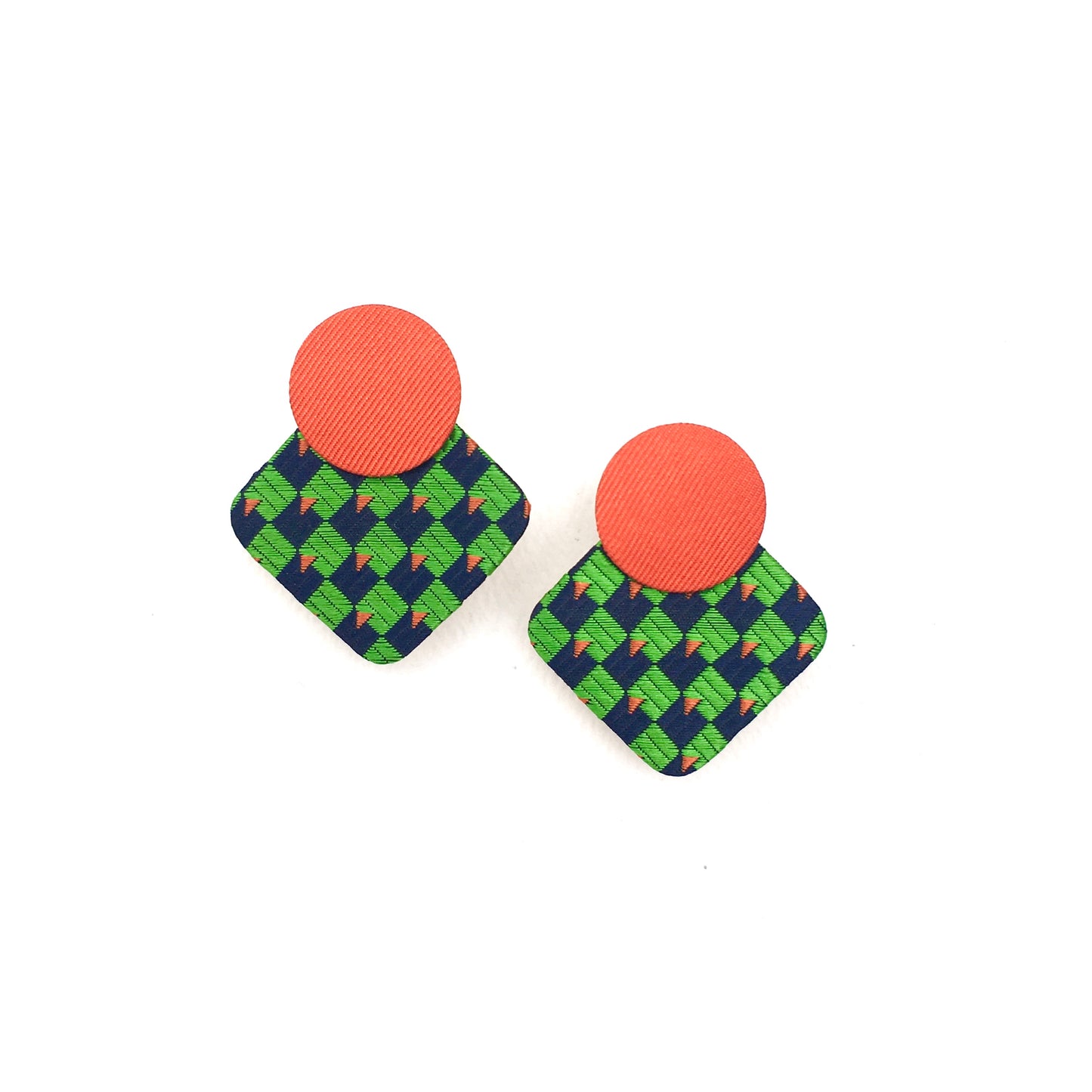 Geo Moon stud Earrings