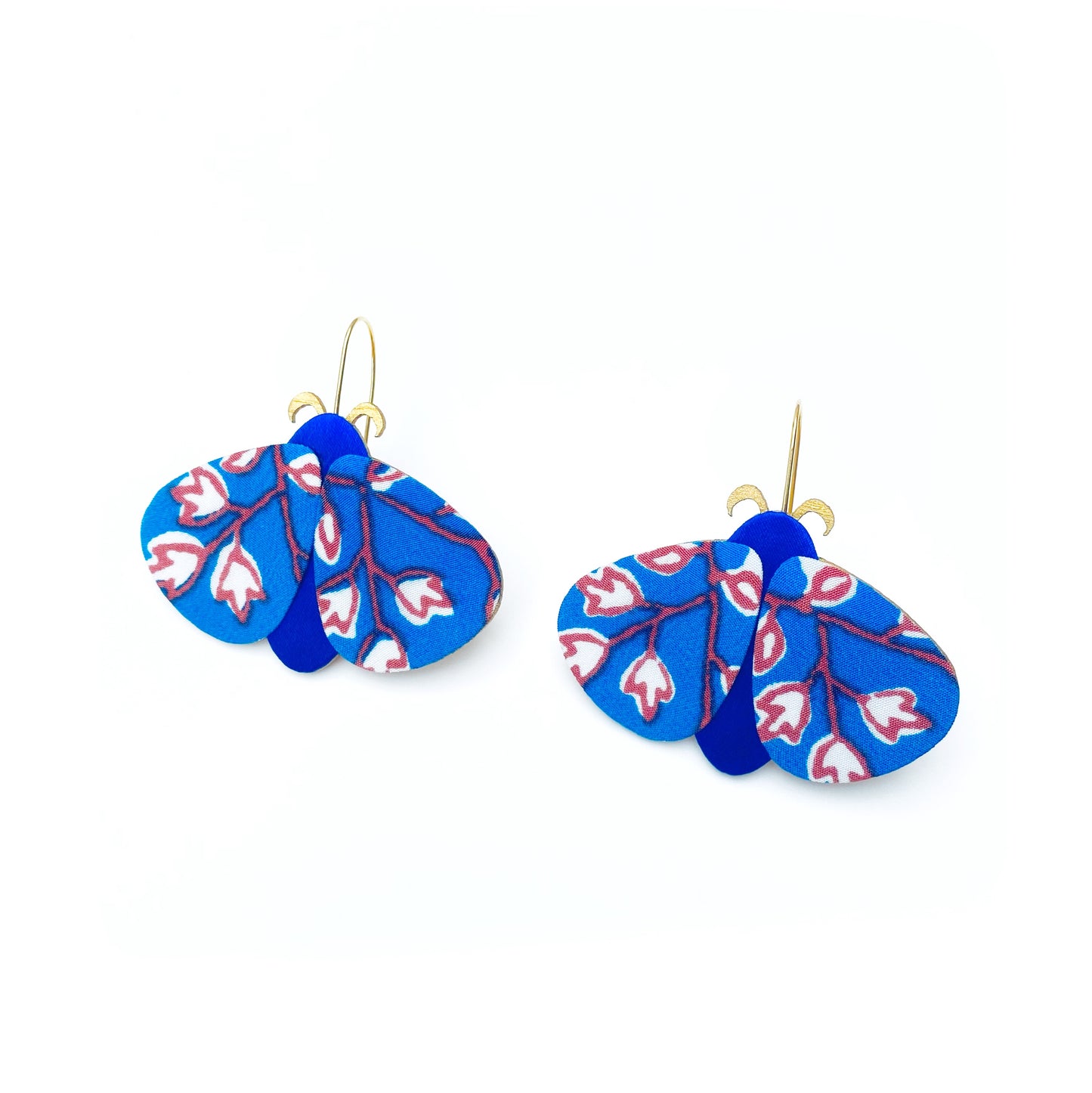 Moth Dangle Hook Earrings