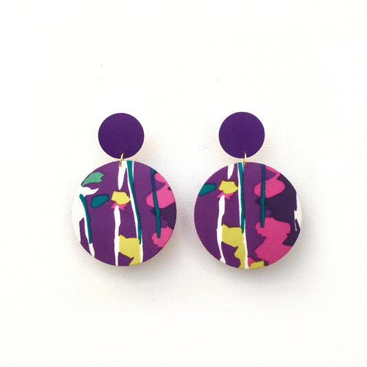 Supermoon Dangle Large Stud Earrings