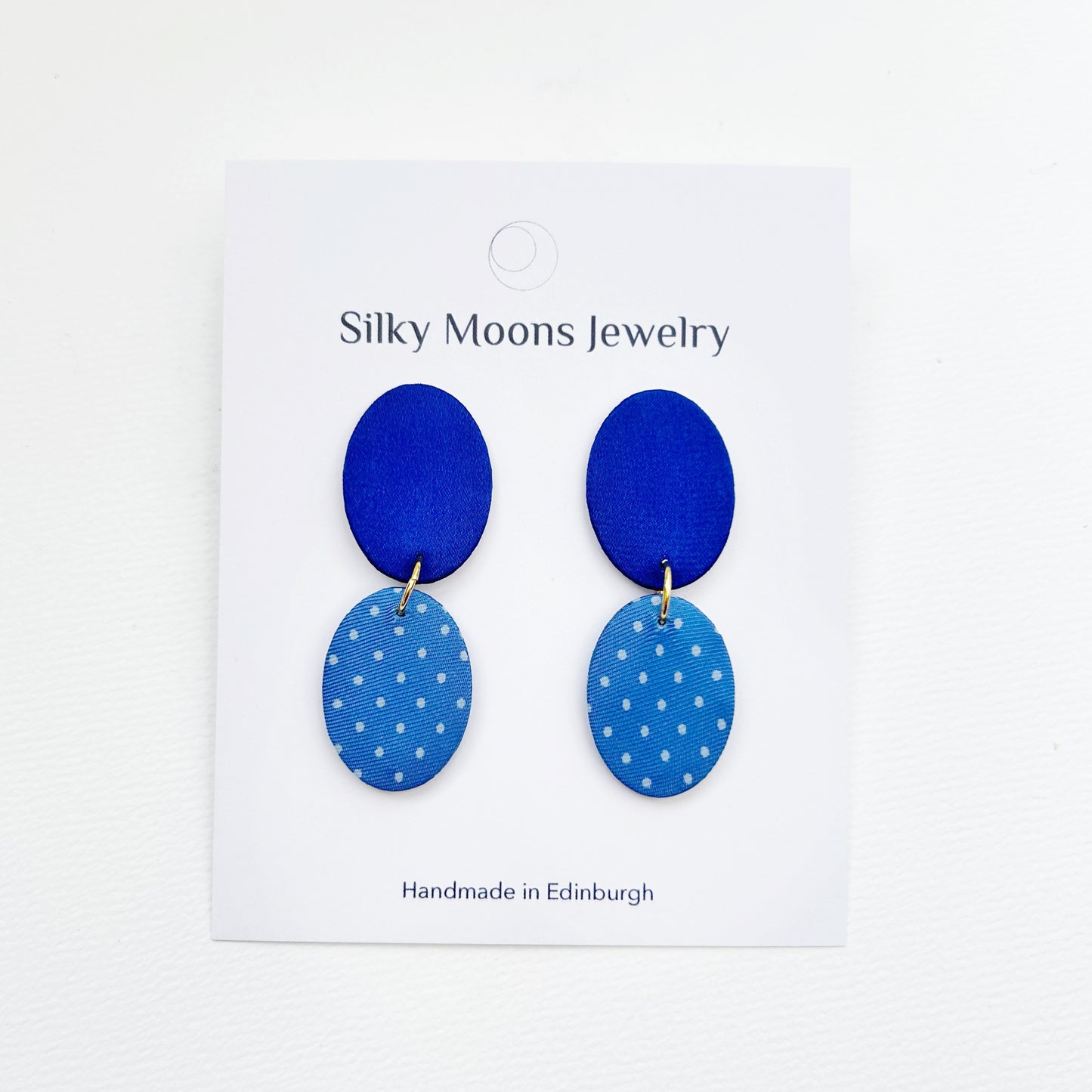 Ellipse Drops Stud Earrings