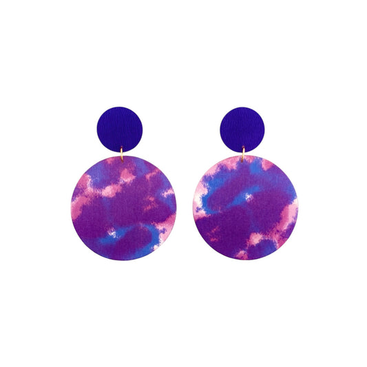 Supermoon Dangle Large Stud Earrings