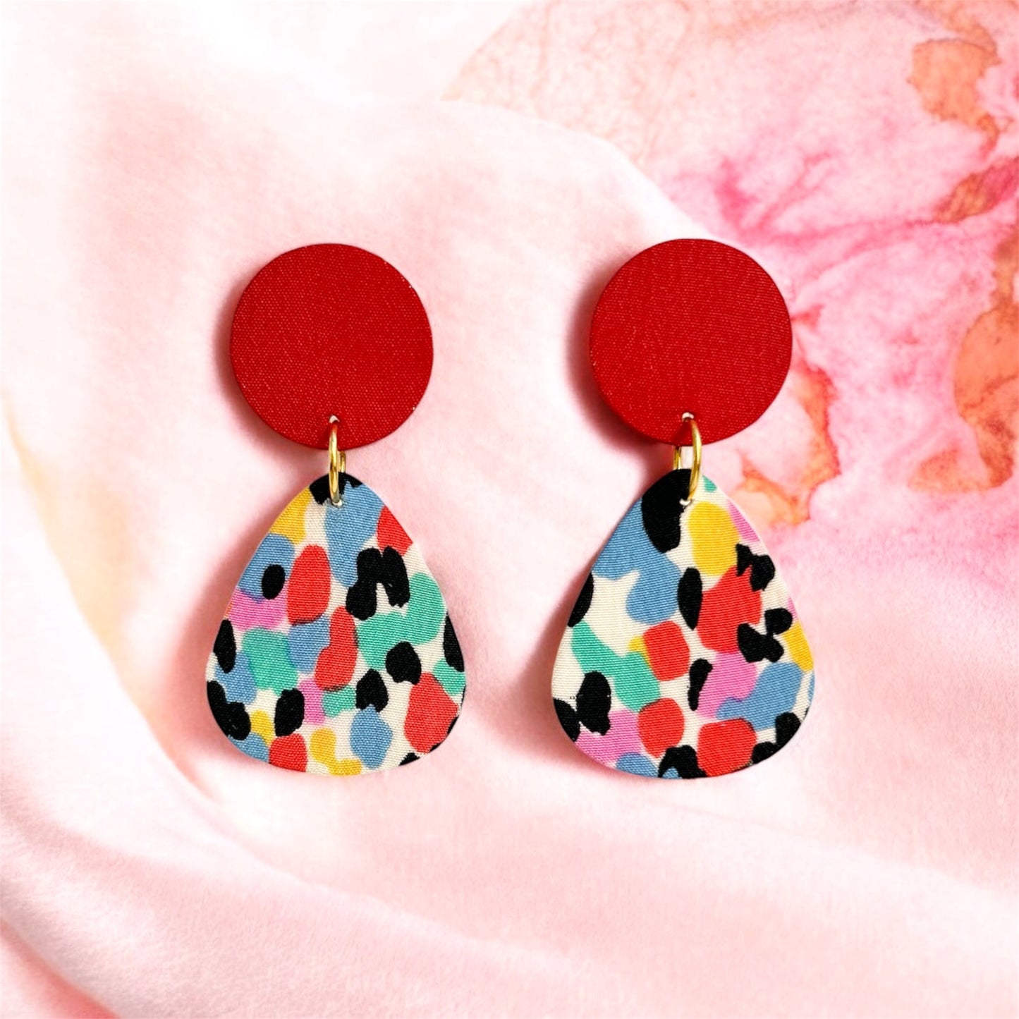 Raindrops Dangle Stud Earrings