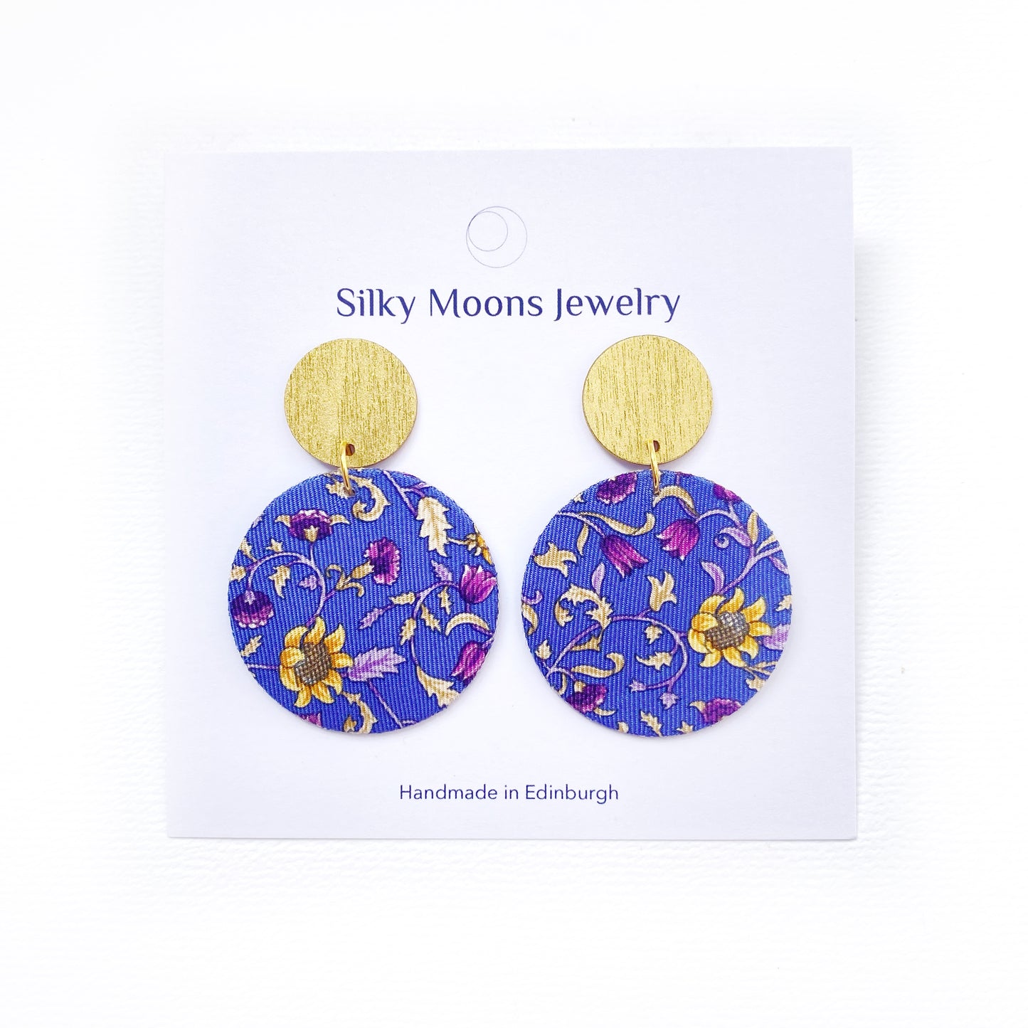 Supermoon Dangle Small Stud Earrings