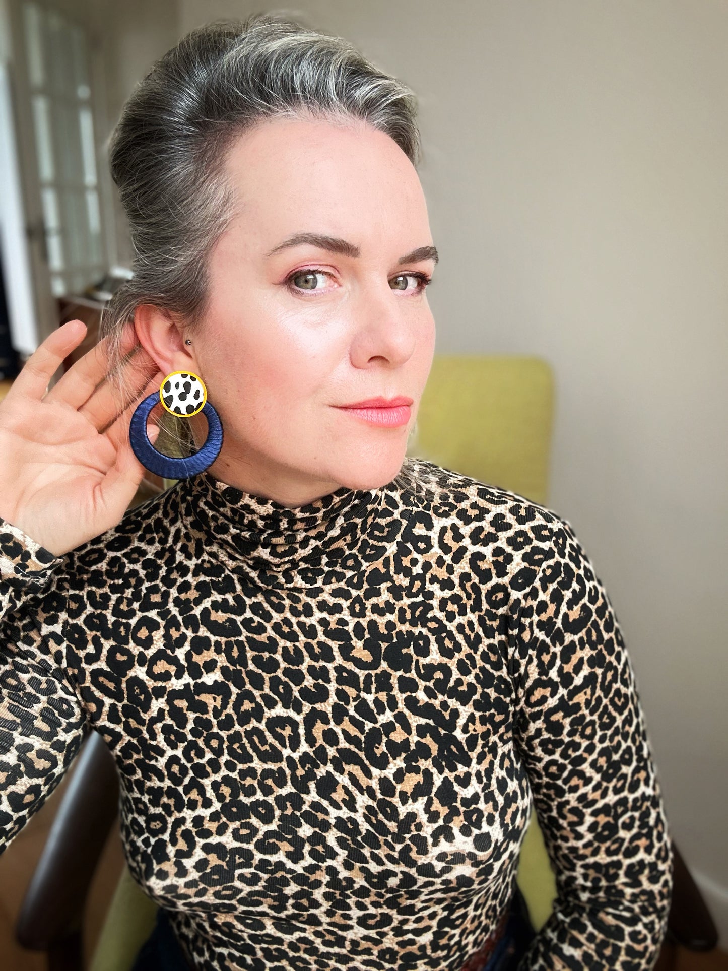 New Moon Stud Earrings