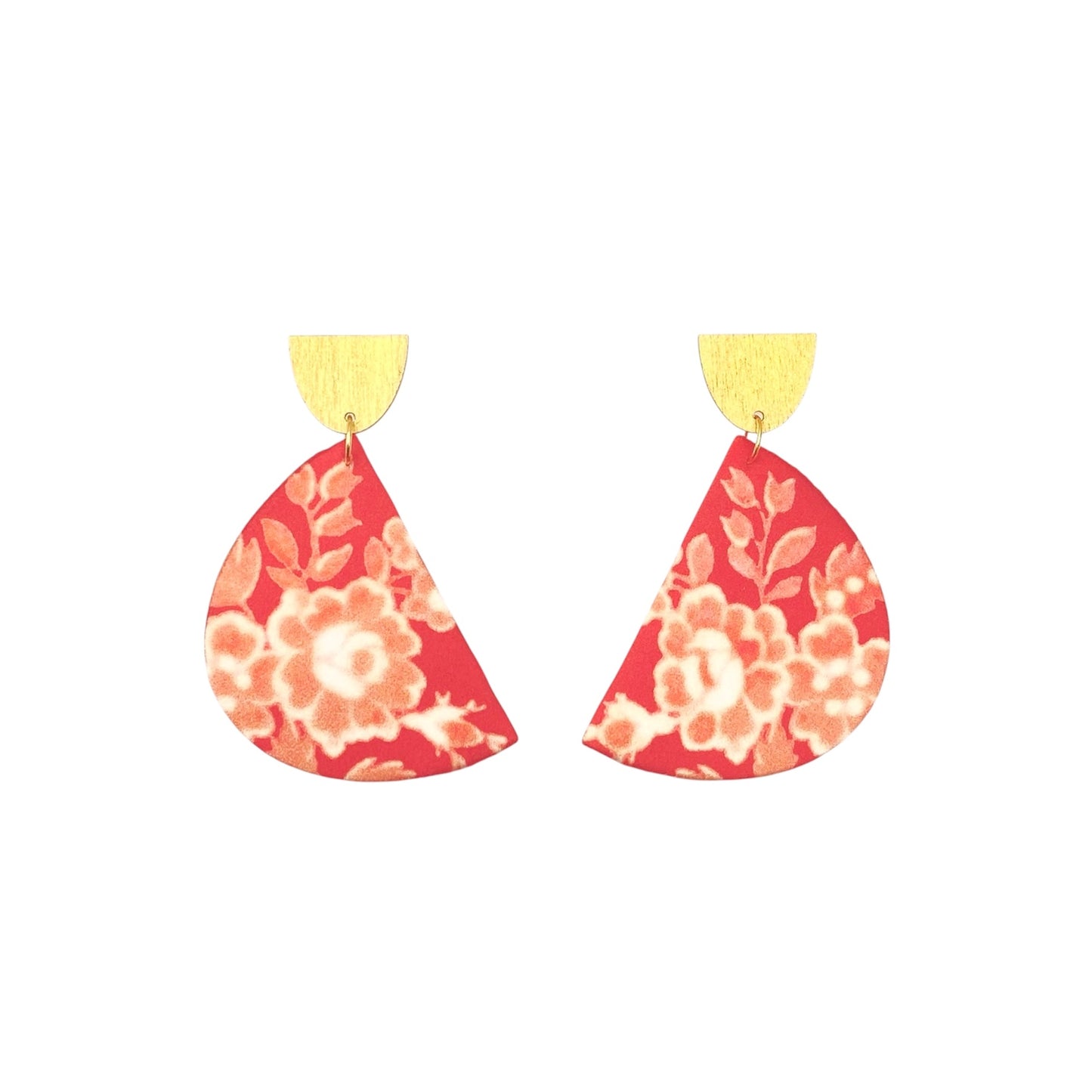 Moon Love Dangle Stud Earrings
