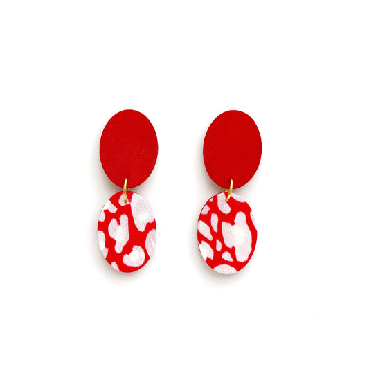 Ellipse Drops Stud Earrings