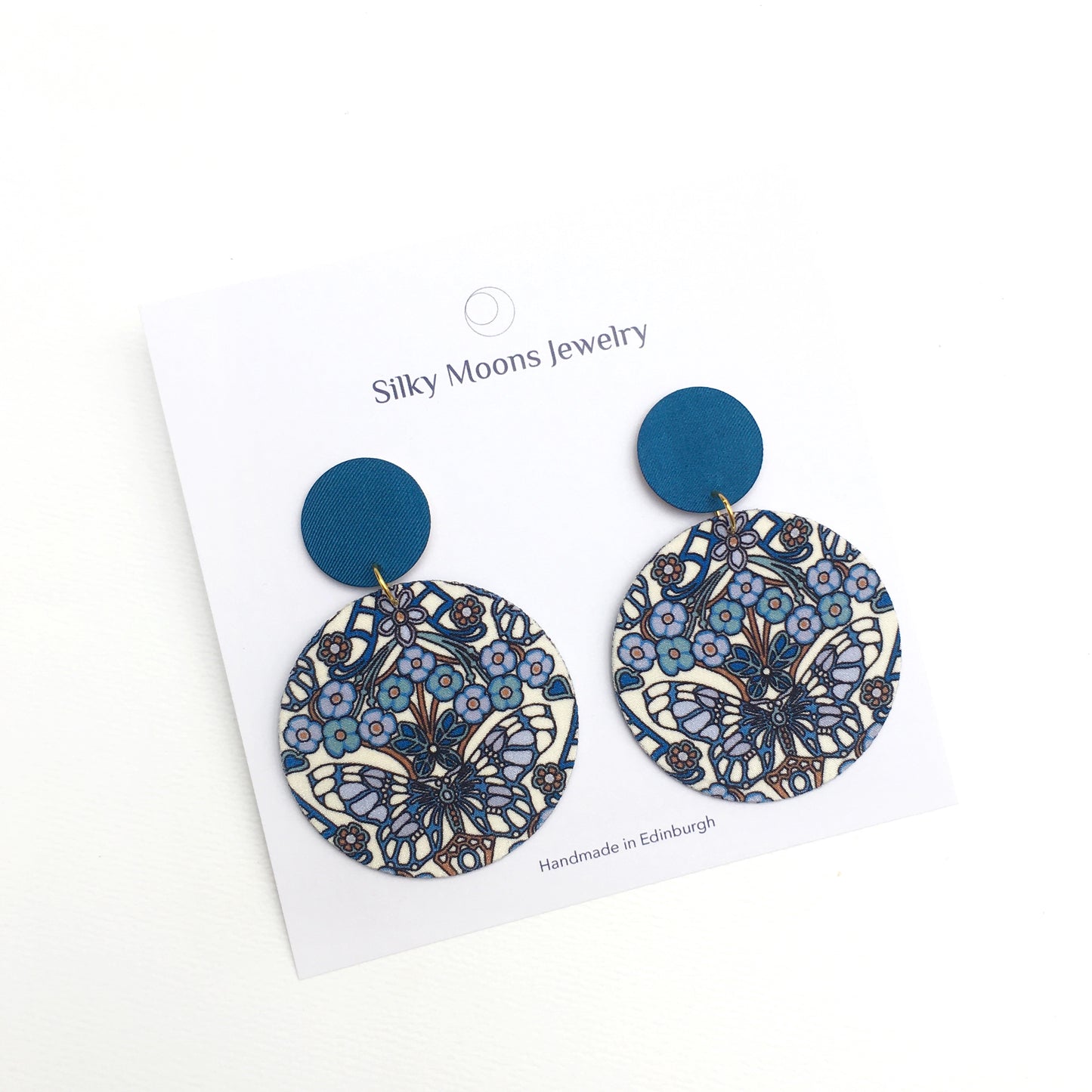 Supermoon Dangle Large Stud Earrings