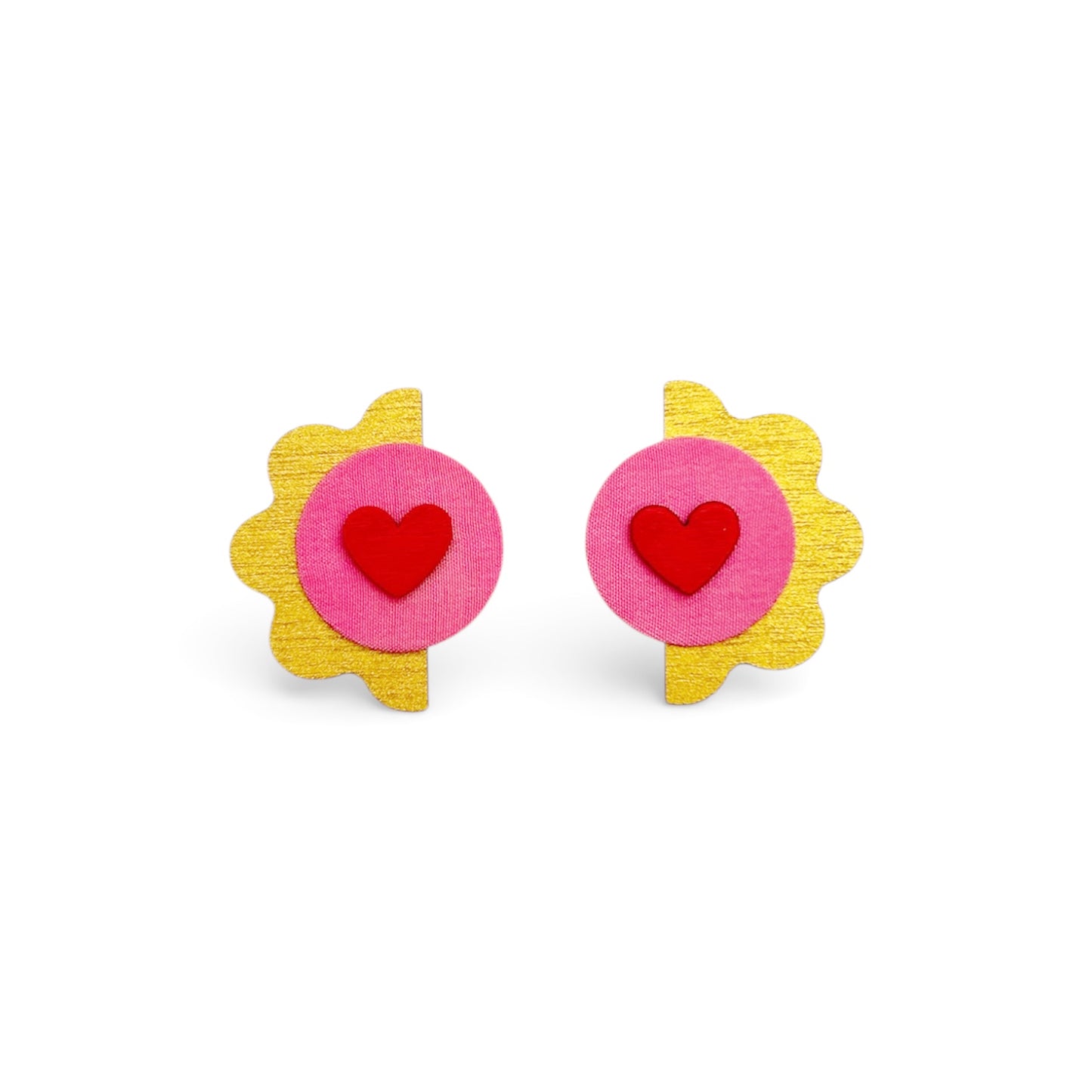 Lover’s Wave Stud Earrings