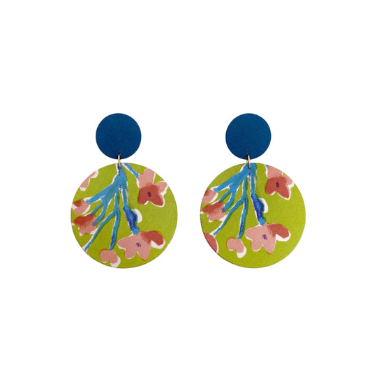 Supermoon Dangle Large Stud Earrings