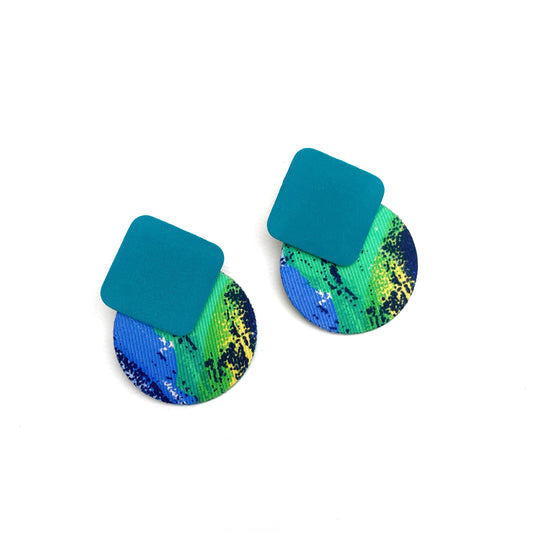 Titan Moon Stud Earrings