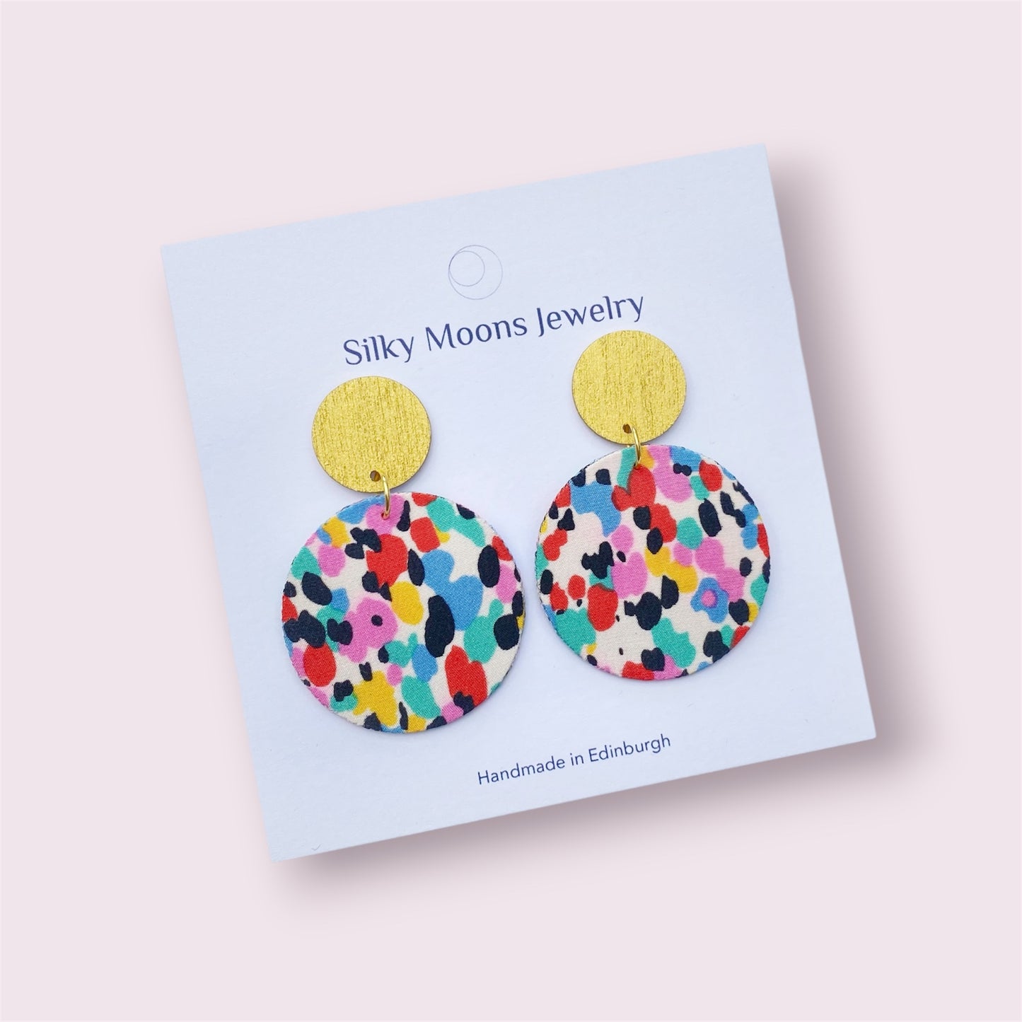 Supermoon Dangle Small Stud Earrings