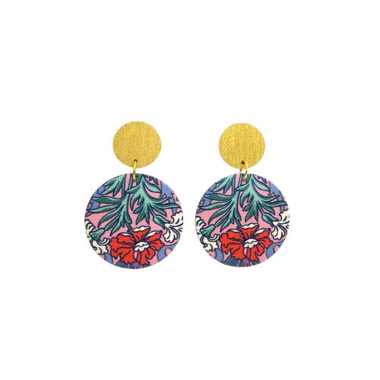 Supermoon Dangle Small Stud Earrings