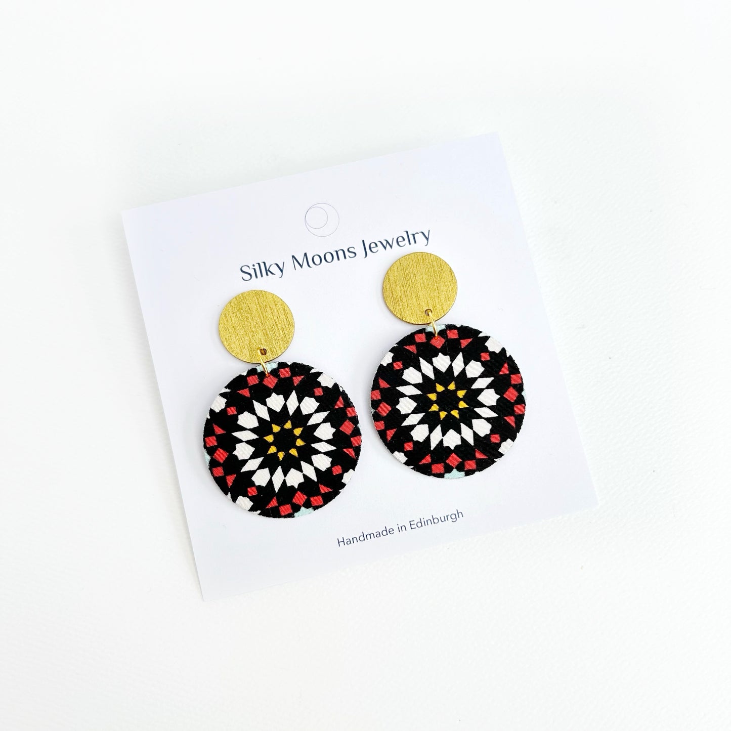 Supermoon Dangle Small Stud Earrings