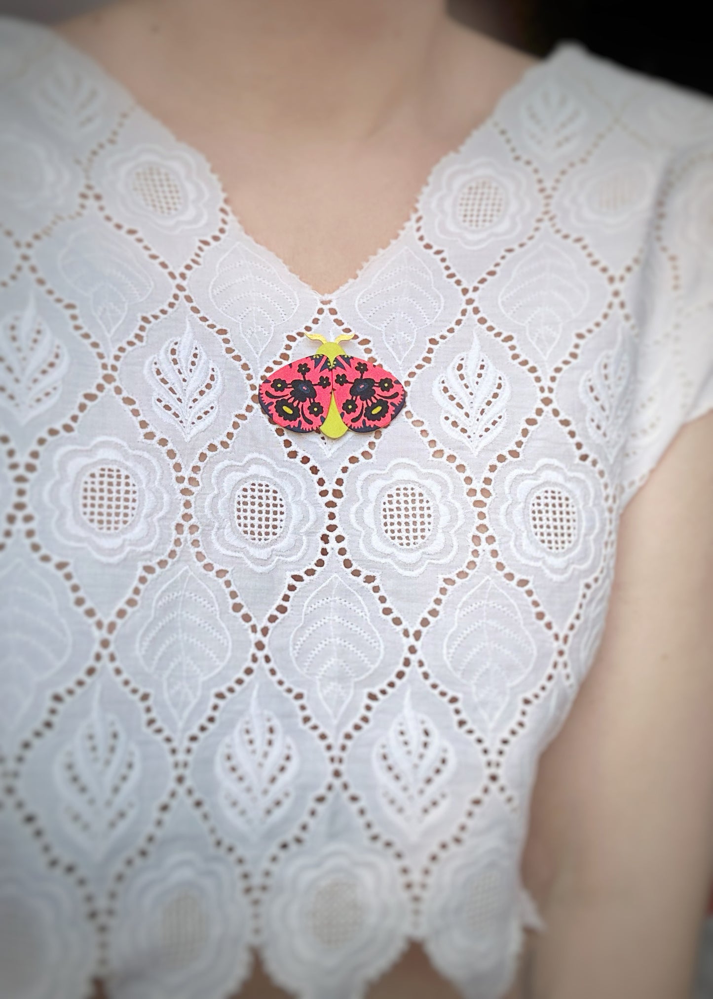 Moth Pin Brooch