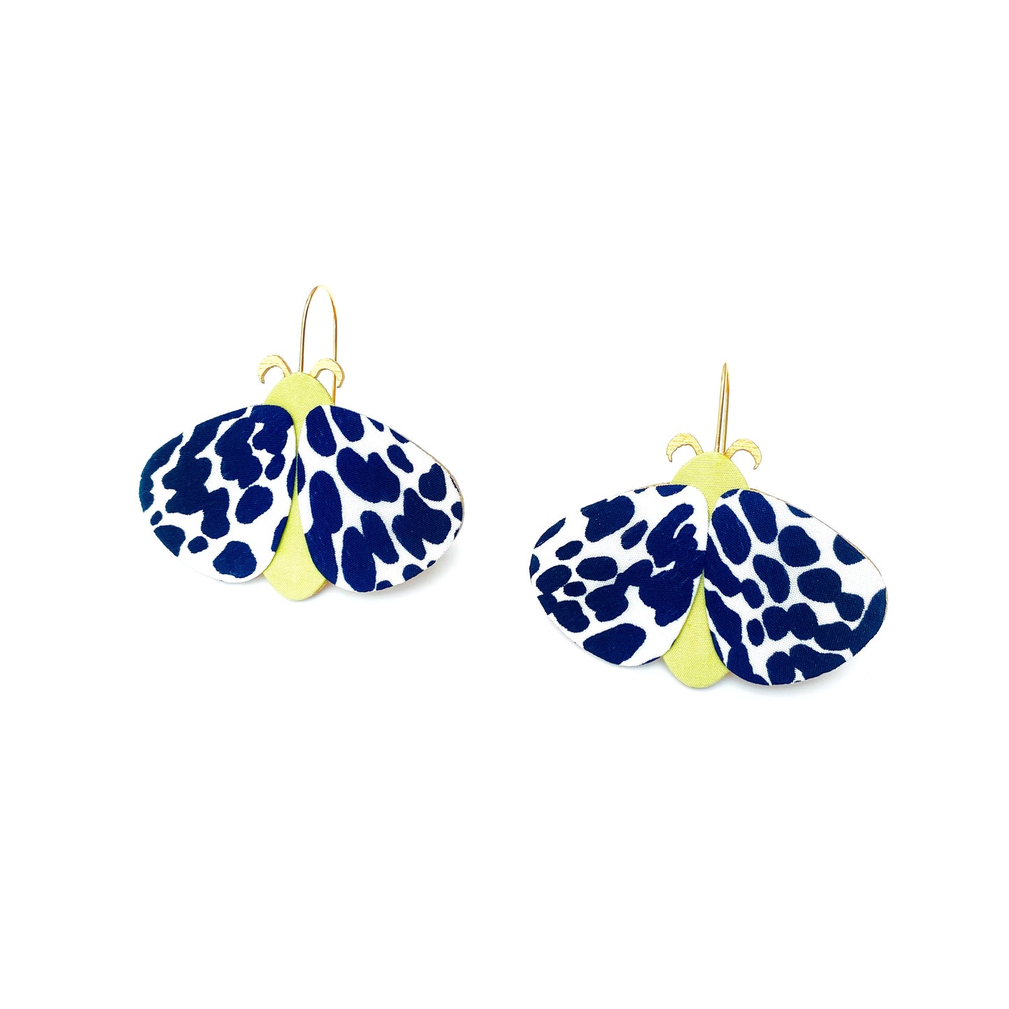 Moth Dangle Hook Earrings