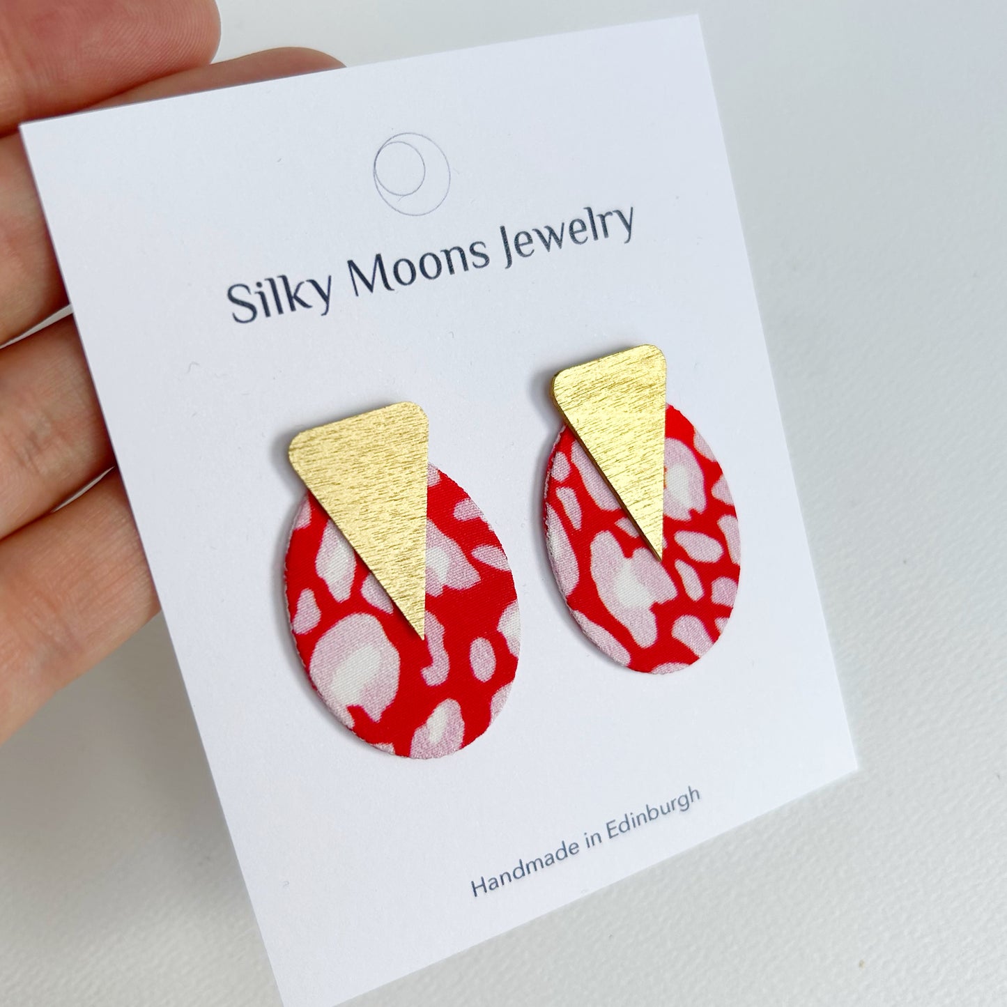Ellipse Stud Earrings