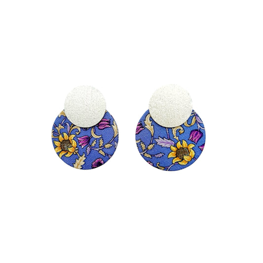 Two Moon Stud Earrings