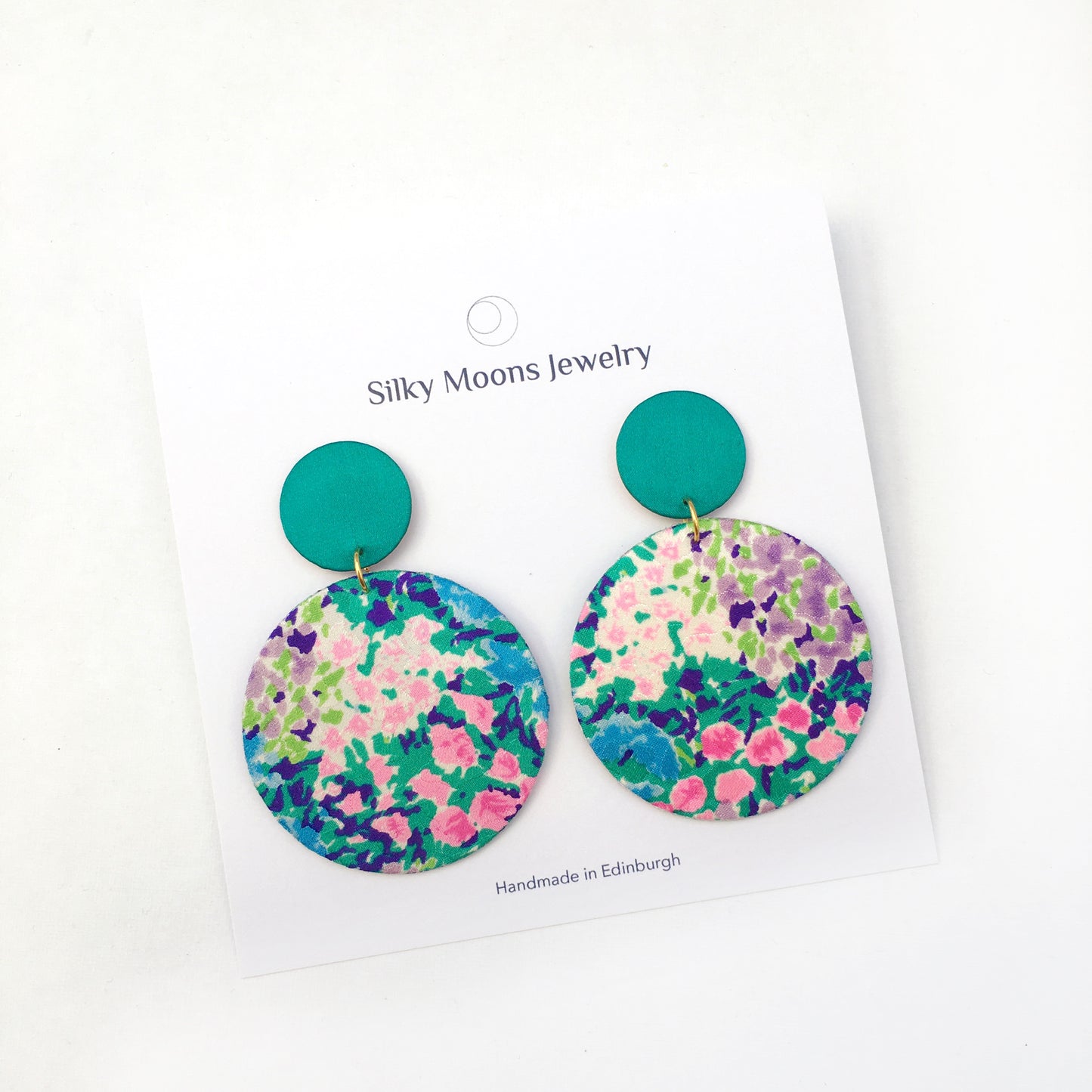 Supermoon Dangle Large Stud Earrings