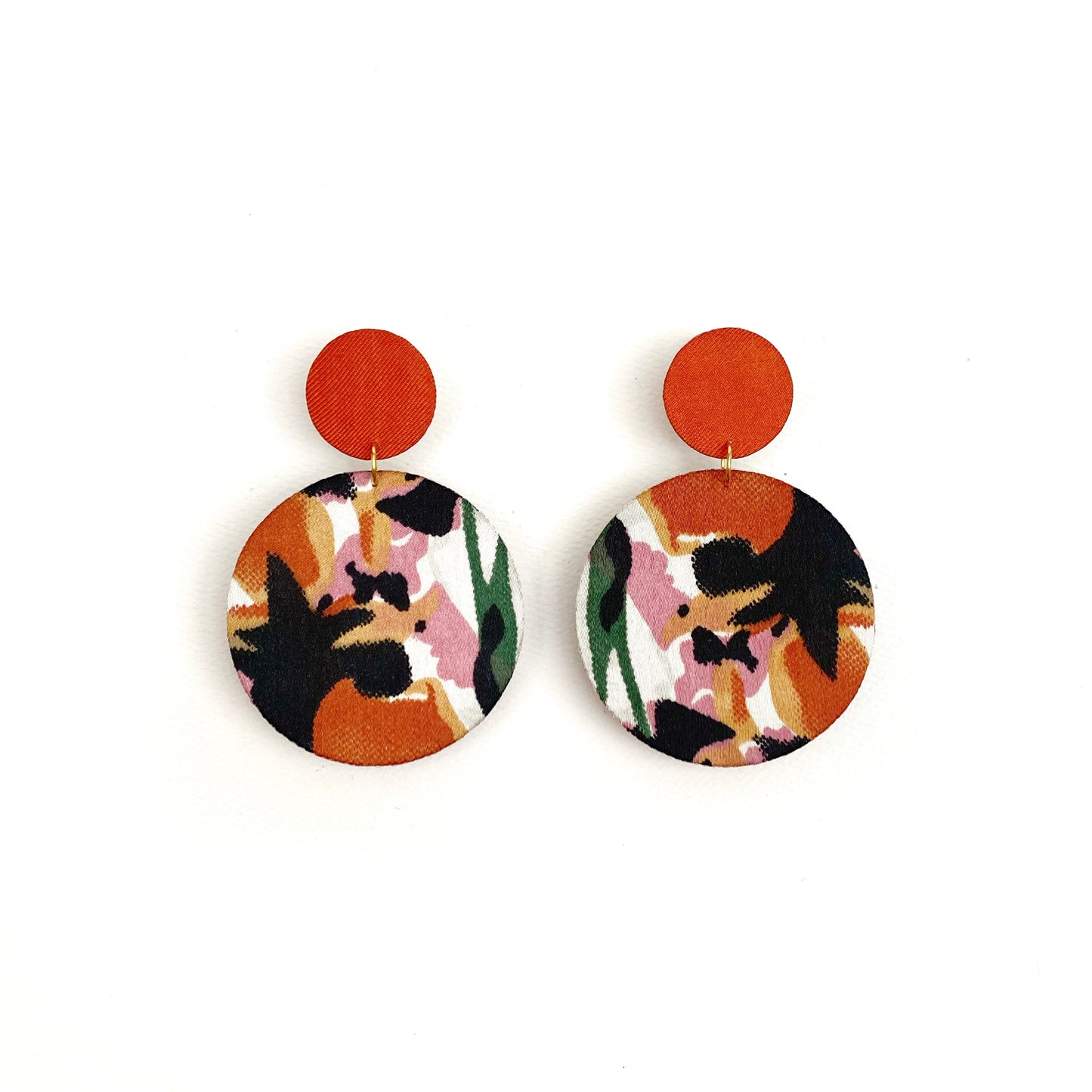 Supermoon Dangle Large Stud Earrings