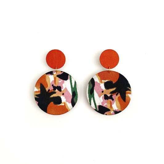 Supermoon Dangle Large Stud Earrings